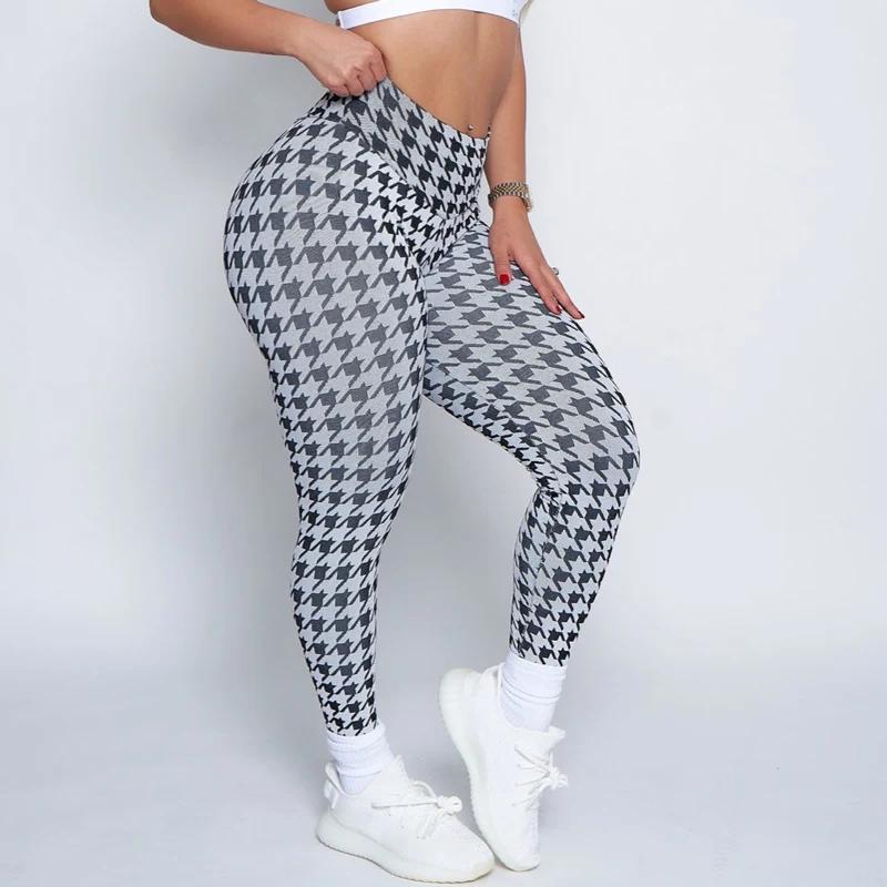 ο Houndstooth Scrunch  뽺  㸮 ž Legging Stretchy  Legging ƮϽ 䰡   Ƿ